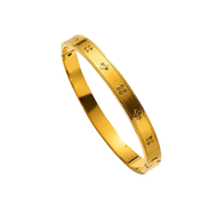 Timeless Clover Zirconium Bracelet 18K Gold Plated