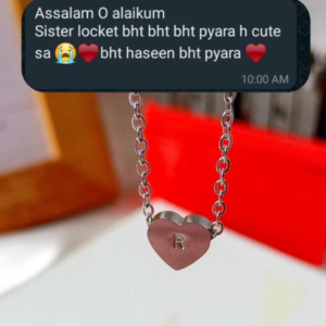 Personalized Heart Initial Engraving 18K Gold Plated Necklace