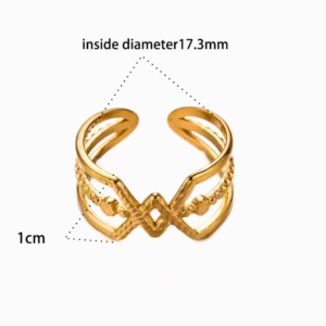 Vintage Style Gold Multi-Band Ring