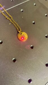 Personalized Initial Engraving Round Necklace