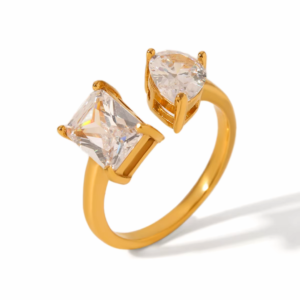 Waterdrop Zirconium Ring