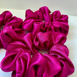 Bright Pink Scrunchie