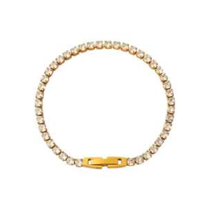 Tennis Zirconium Bracelet 18K Gold Plated