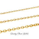 Personalized Custom Bracelet 18K Gold Plated - Dainty Chain (Gold)