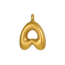 Initial Bubble Necklace 18K Gold Plated - A