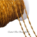 Personalized Custom Bracelet 18K Gold Plated - Twisted Thin Chain (Gold)
