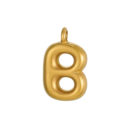 Initial Bubble Necklace 18K Gold Plated - B