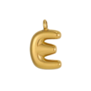 Initial Bubble Necklace 18K Gold Plated - E