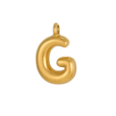 Initial Bubble Necklace 18K Gold Plated - G