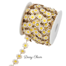 Personalized Custom Bracelet 18K Gold Plated - Daisy Chain