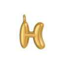 Initial Bubble Necklace 18K Gold Plated - H