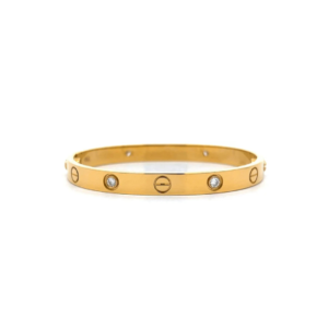 Minimal Zirconium Bracelet 18K Gold Plated