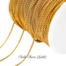 Personalized Custom Bracelet 18K Gold Plated - Rolo Chain (Gold)