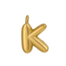 Initial Bubble Necklace 18K Gold Plated - K