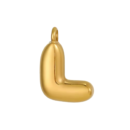 Initial Bubble Necklace 18K Gold Plated - L