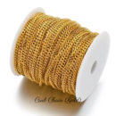 Personalized Custom Bracelet 18K Gold Plated - Curb Chain (Gold)