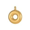 Initial Bubble Necklace 18K Gold Plated - O