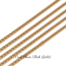 Personalized Custom Bracelet 18K Gold Plated - Curb Chain Thick (Gold)
