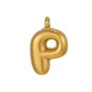Initial Bubble Necklace 18K Gold Plated - P