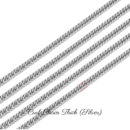 Personalized Custom Bracelet 18K Gold Plated - Curb Chain Thick (Silver)