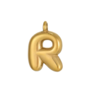 Initial Bubble Necklace 18K Gold Plated - R