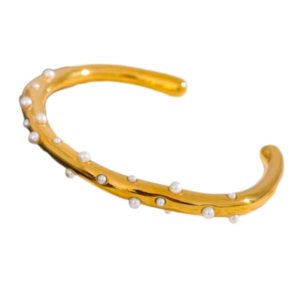 Mother of Pearl Bracelet 18K Gold Plated