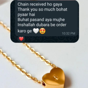 Personalized Heart Initial Engraving 18K Gold Plated Necklace