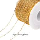 Personalized Custom Bracelet 18K Gold Plated - Lip Chain (Gold)