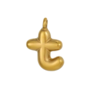Initial Bubble Necklace 18K Gold Plated - T