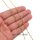 Personalized Custom Necklace 18K Gold Plated - Lip Chain (Gold)