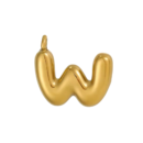 Initial Bubble Necklace 18K Gold Plated - W
