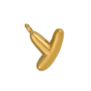 Initial Bubble Necklace 18K Gold Plated - Y