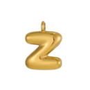 Initial Bubble Necklace 18K Gold Plated - Z