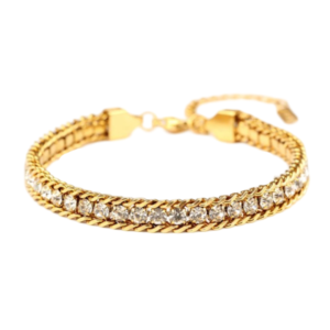Cubic Zirconium Bracelet in 18K Gold Plated