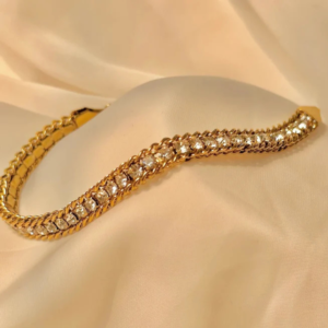 Cubic Zirconium Bracelet in 18K Gold Plated
