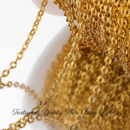 Personalized Custom Bracelet 18K Gold Plated - Textureed Dainty Thin Chain (Gold)