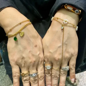 Personalized Charm Bracelet 18K Gold Plated