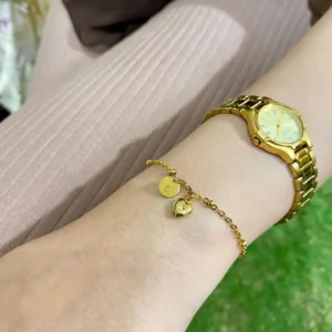 Personalized Charm Bracelet 18K Gold Plated