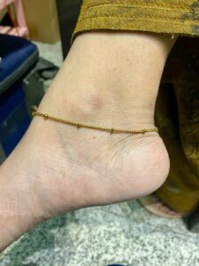 Personalized Custom Anklet 18K Gold Plated