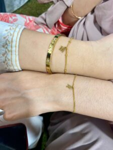 Personalized Custom Bracelet 18K Gold Plated