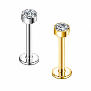 Minimal Zirconium Labret Titanium Stud S925